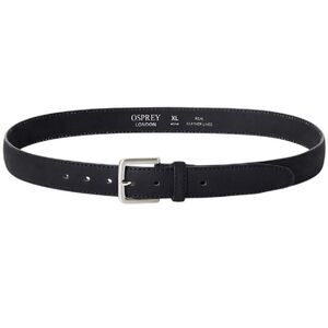 London Dickens Leather Belt / Black
